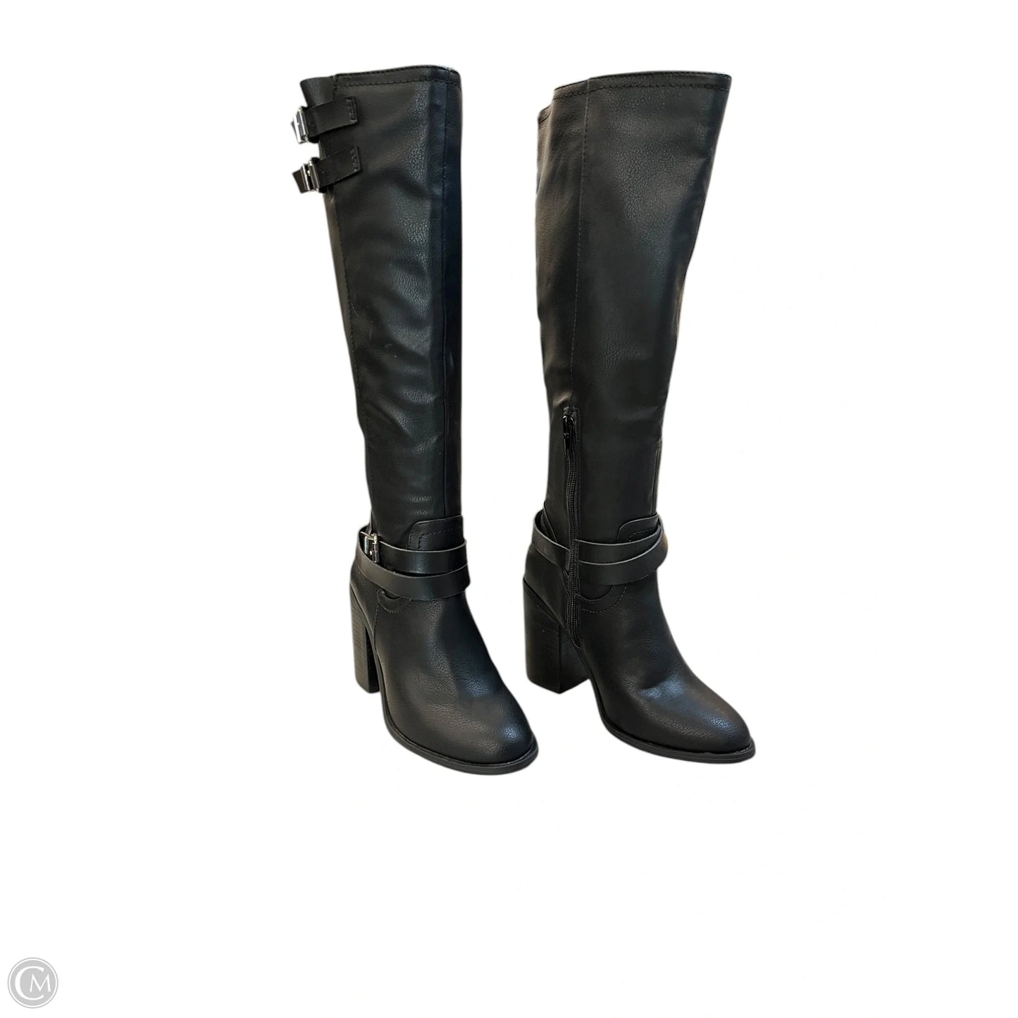 Boots Mid-calf Heels By Madden Girl In Black, Size: 5.5