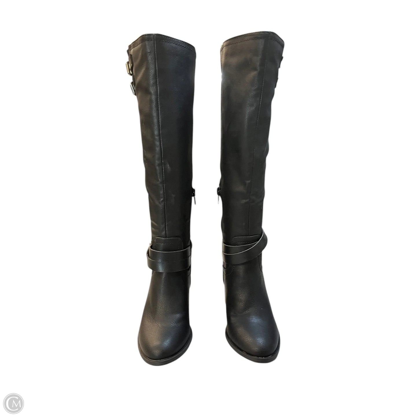 Boots Mid-calf Heels By Madden Girl In Black, Size: 5.5