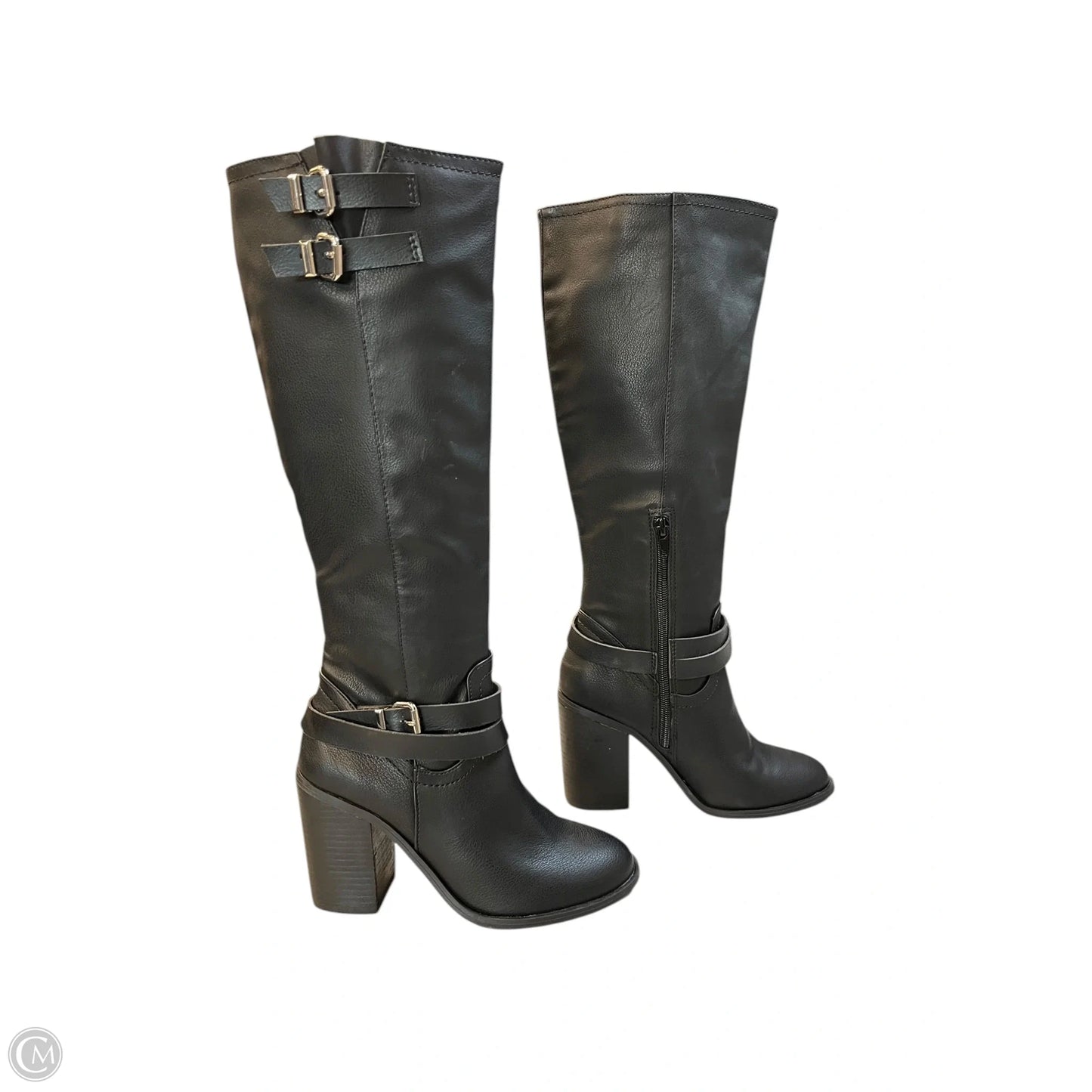 Boots Mid-calf Heels By Madden Girl In Black, Size: 5.5