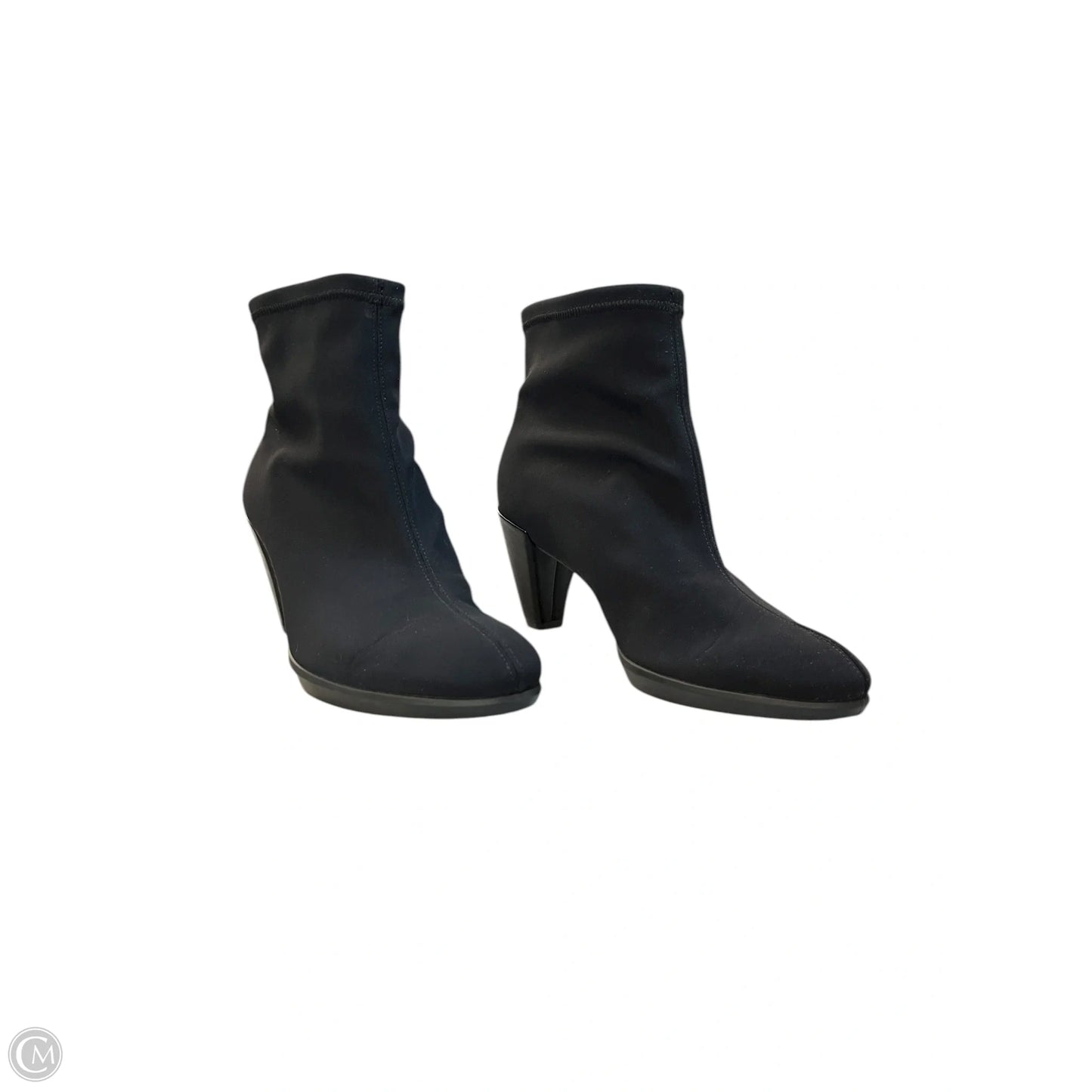 Boots Ankle Heels By Ecco In Black, Size: 9