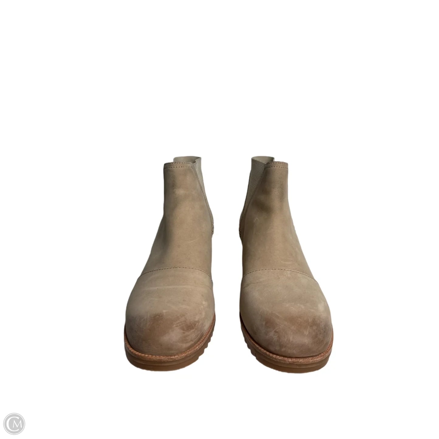 Boots Ankle Heels By Sorel In Tan, Size: 10.5