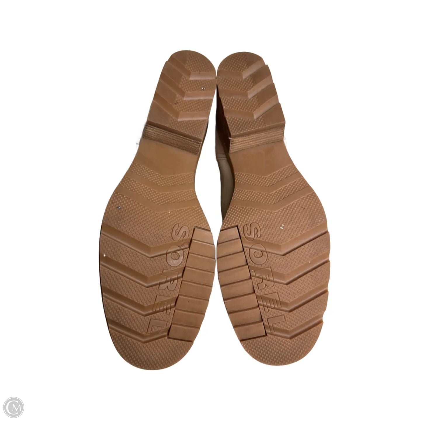 Boots Ankle Heels By Sorel In Tan, Size: 10.5