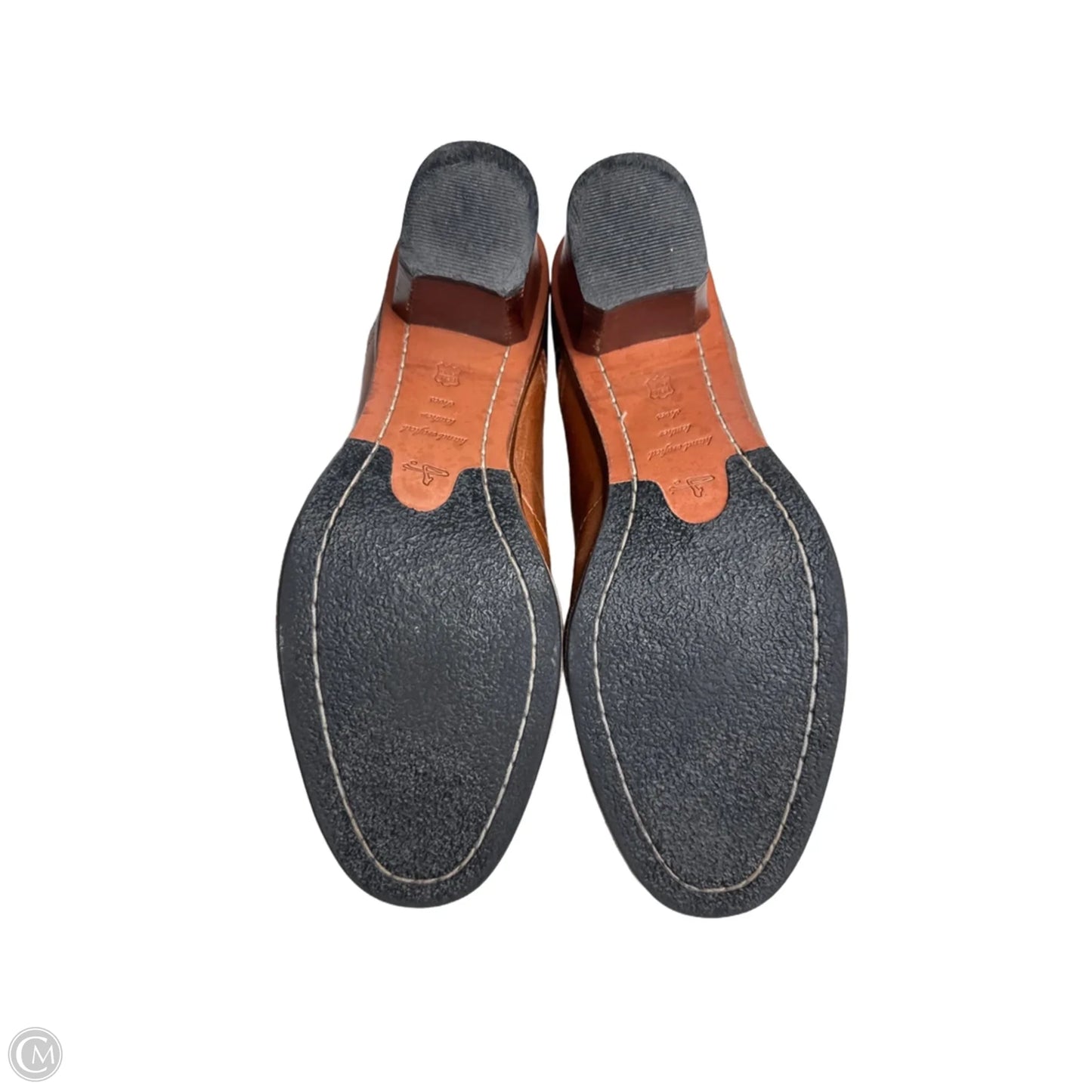 Boots Leather By J Shoes In Black & Brown, Size: 8