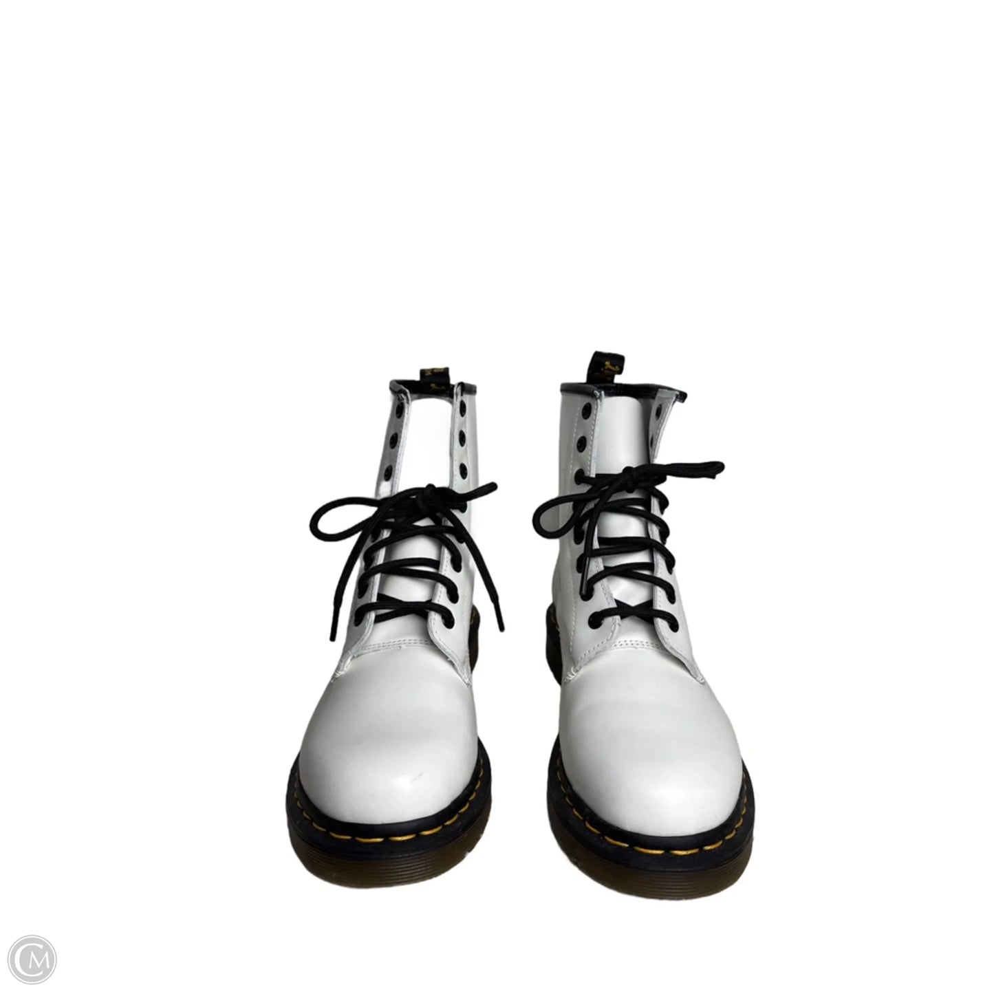 Boots Combat By Dr Martens In White, Size: 8