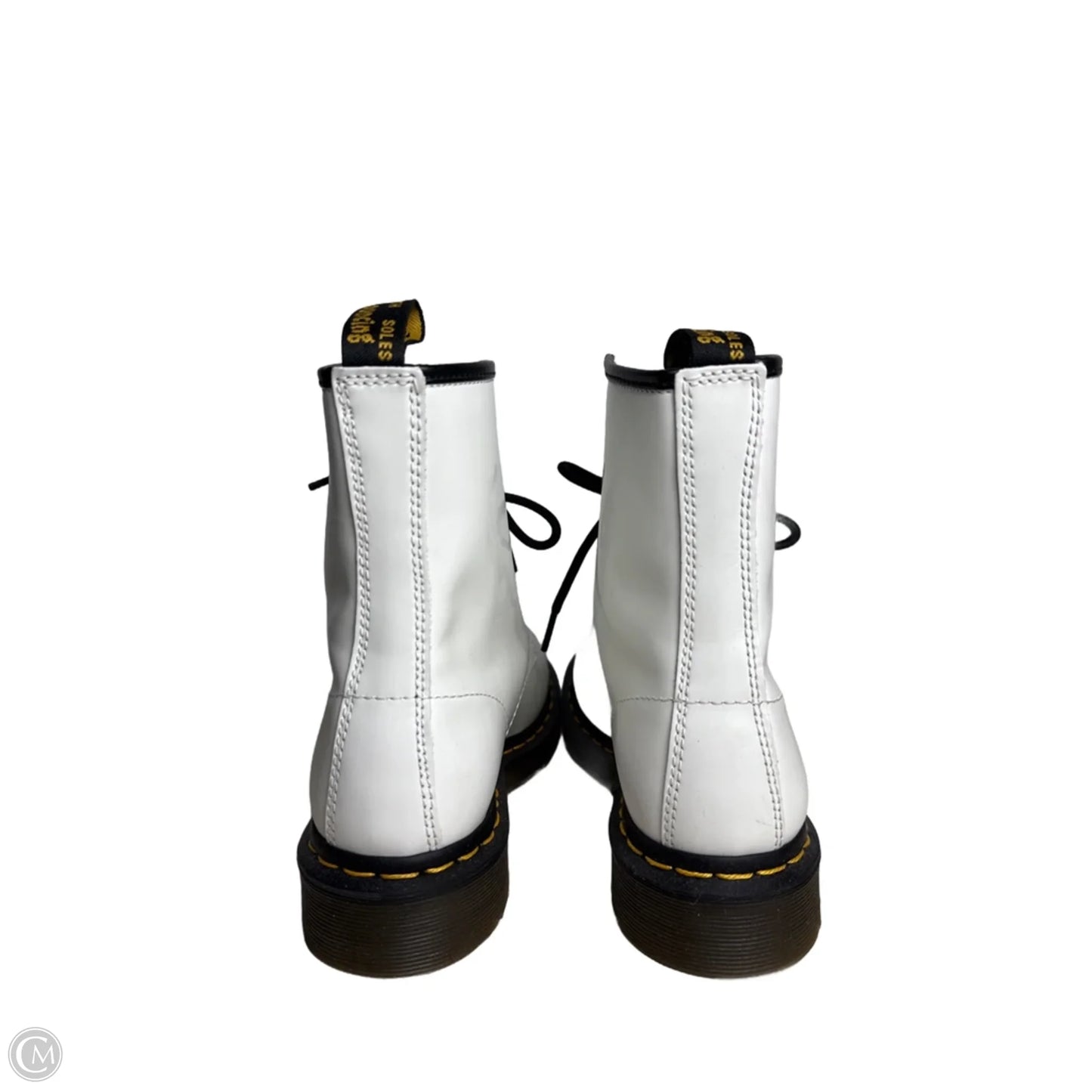Boots Combat By Dr Martens In White, Size: 8