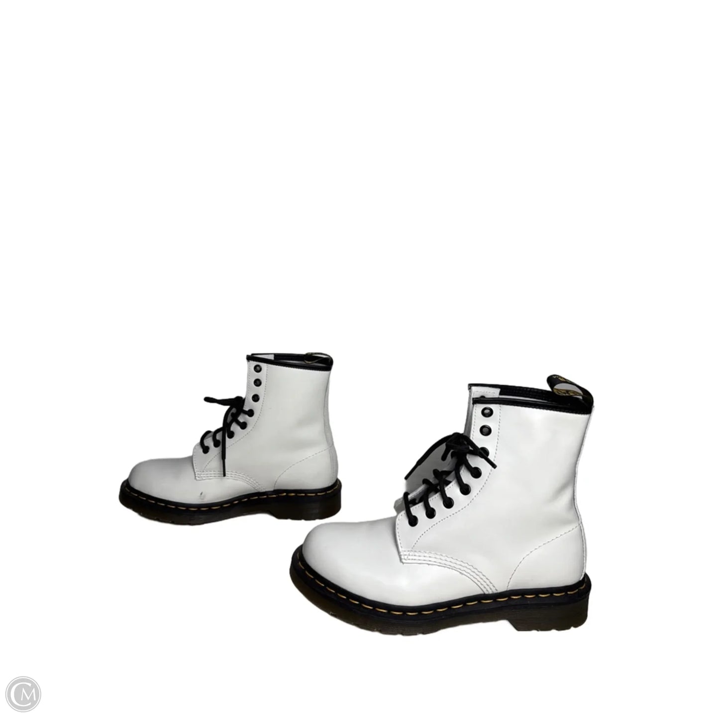 Boots Combat By Dr Martens In White, Size: 8