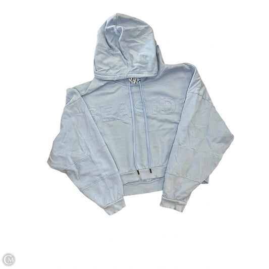 Sweatshirt Hoodie By Pilcro In Blue, Size: L