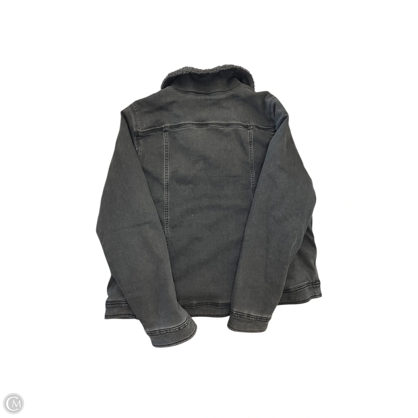 Jacket Denim By Carhartt In Grey Denim, Size: Xl