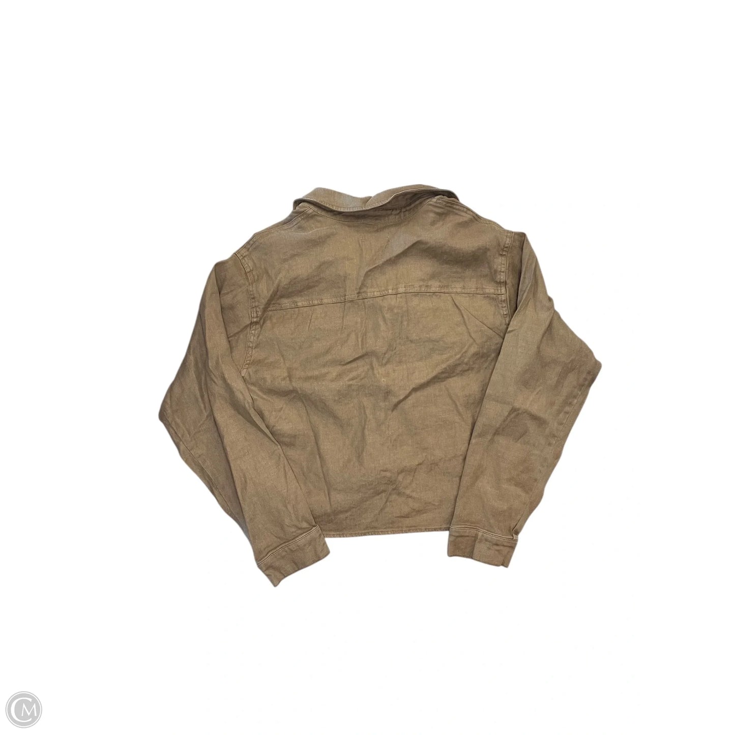 Top Long Sleeve By Evereve In Brown, Size: S