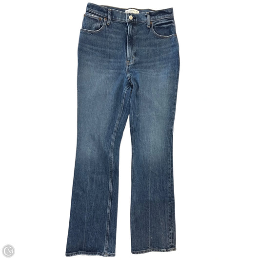 Jeans Boot Cut By Abercrombie And Fitch In Blue Denim, Size: 8