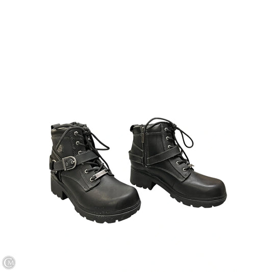 Boots Combat By Harley Davidson In Black, Size: 8