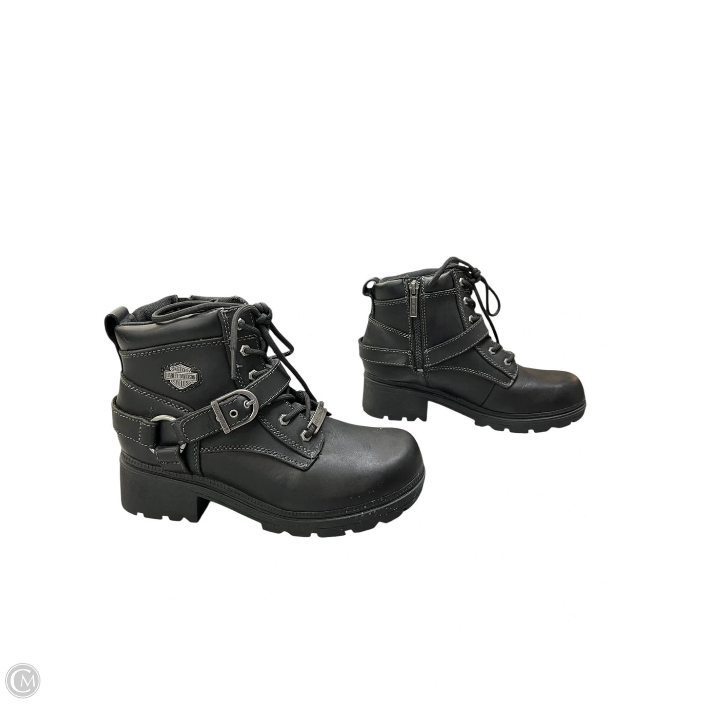 Boots Combat By Harley Davidson In Black, Size: 8