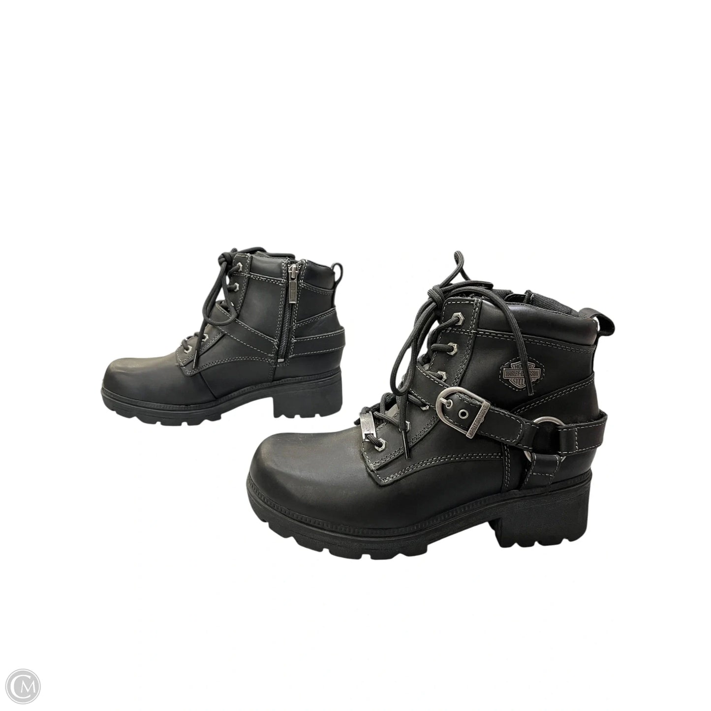 Boots Combat By Harley Davidson In Black, Size: 8