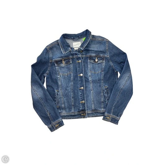 Jacket Denim By Universal Thread In Blue Denim, Size: L