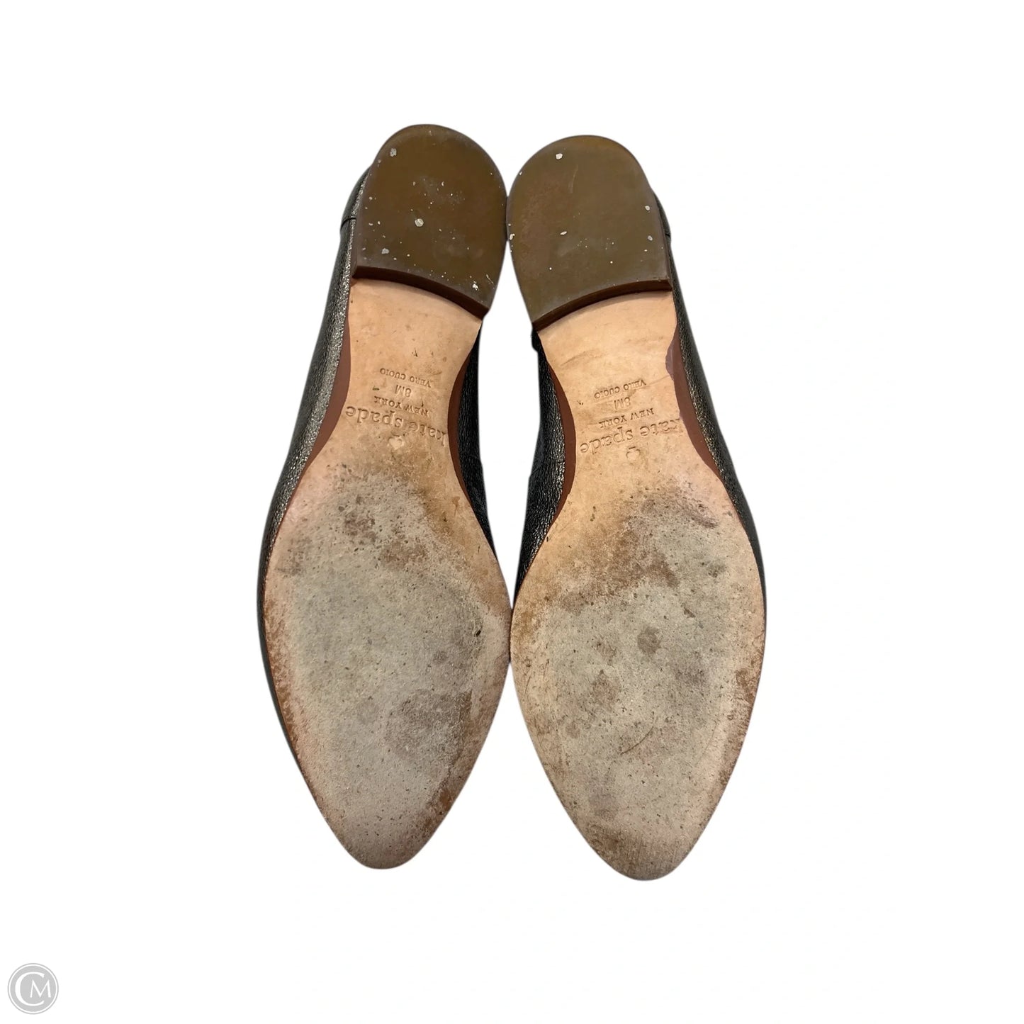 Shoes Designer By Kate Spade In Silver, Size: 8