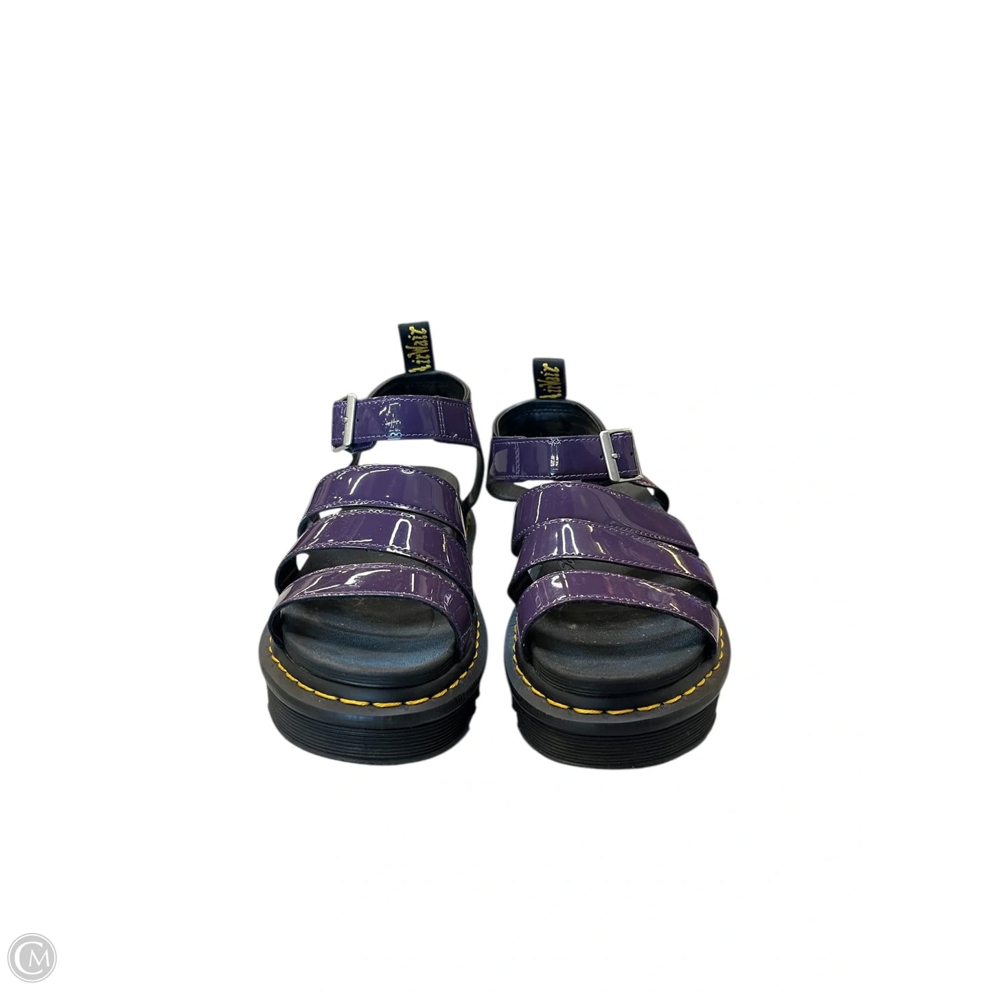 Sandals Heels Platform By Dr Martens In Purple, Size: 8
