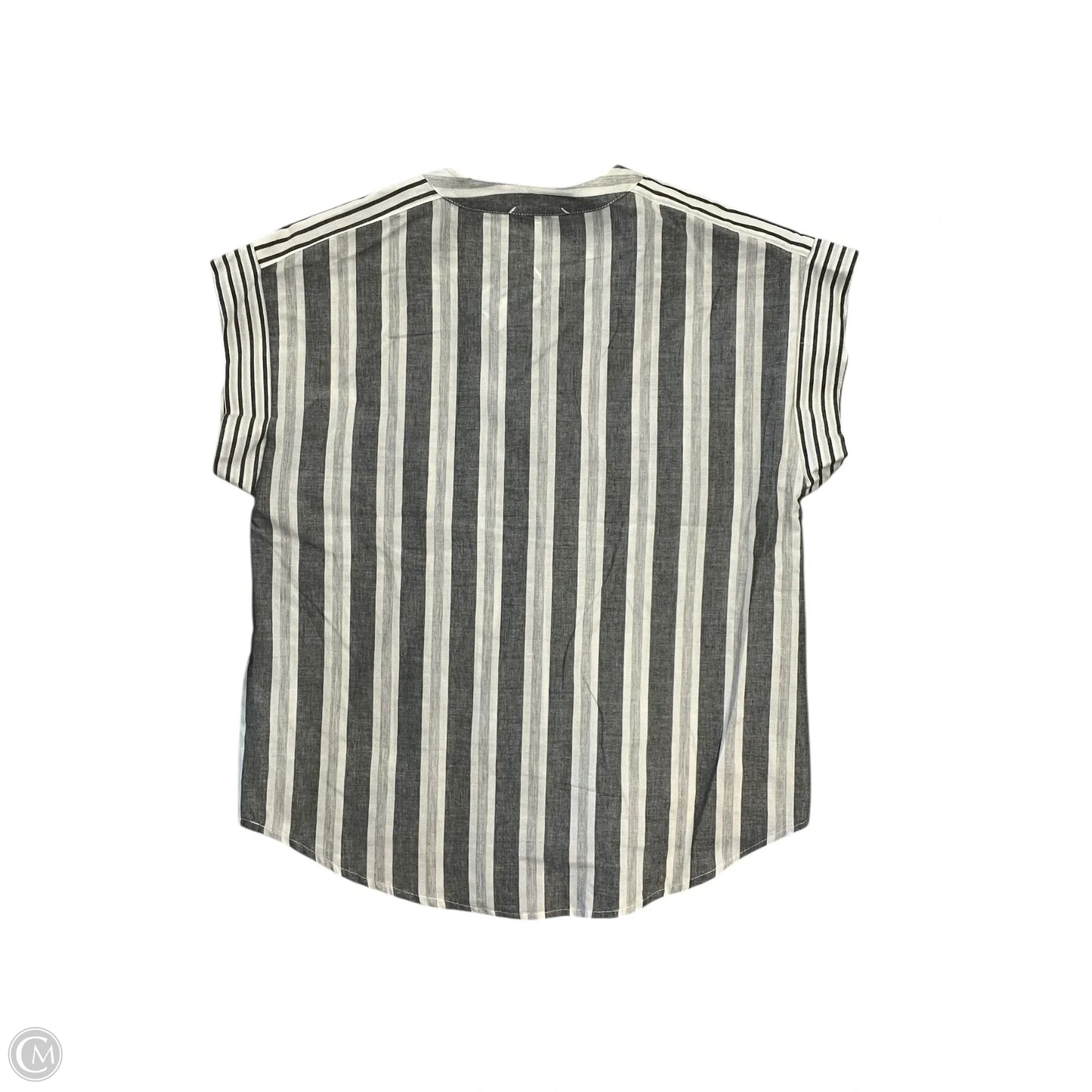 Blouse Short Sleeve By Evereve In Grey, Size: Xs