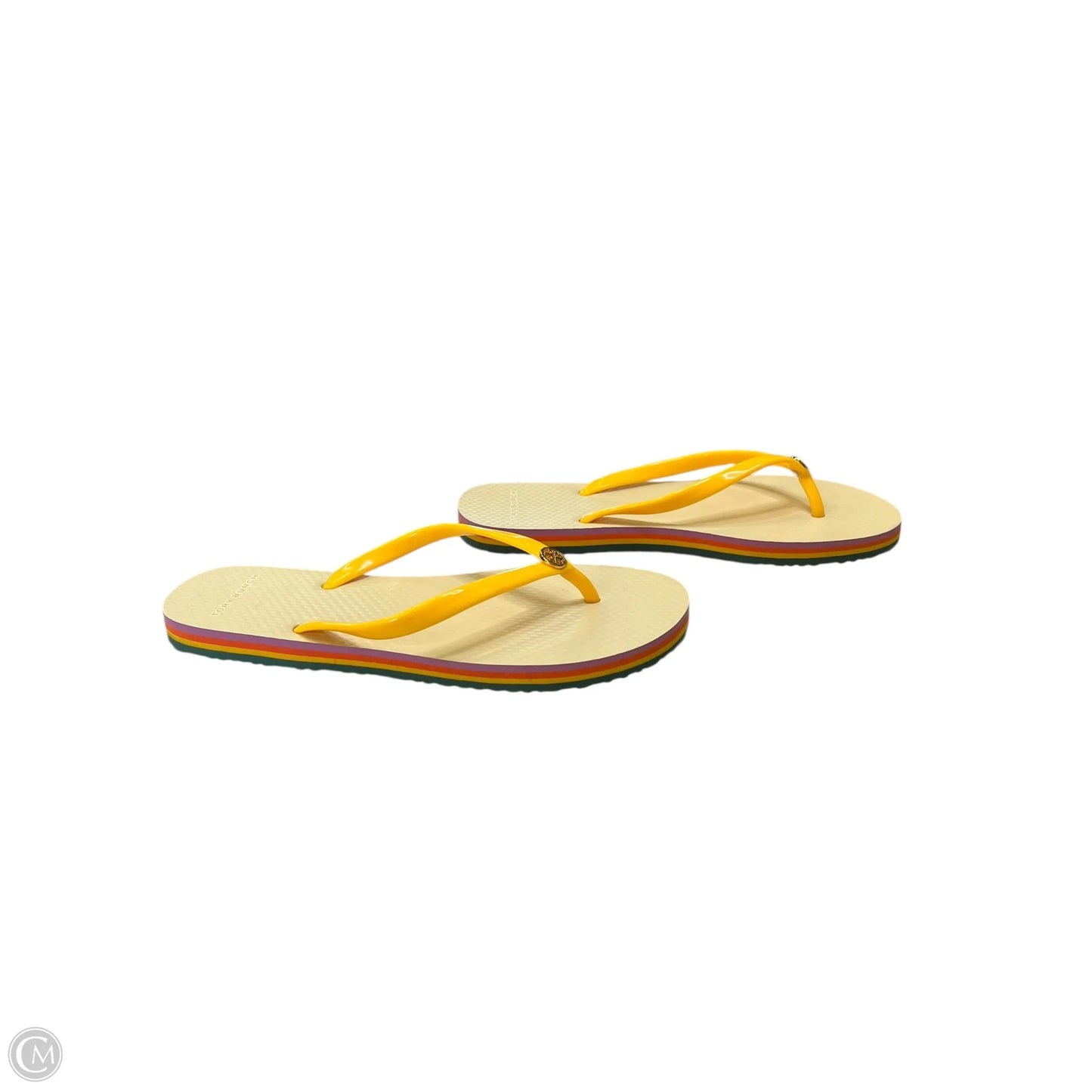 Sandals Designer By Tory Burch In Yellow, Size: 8