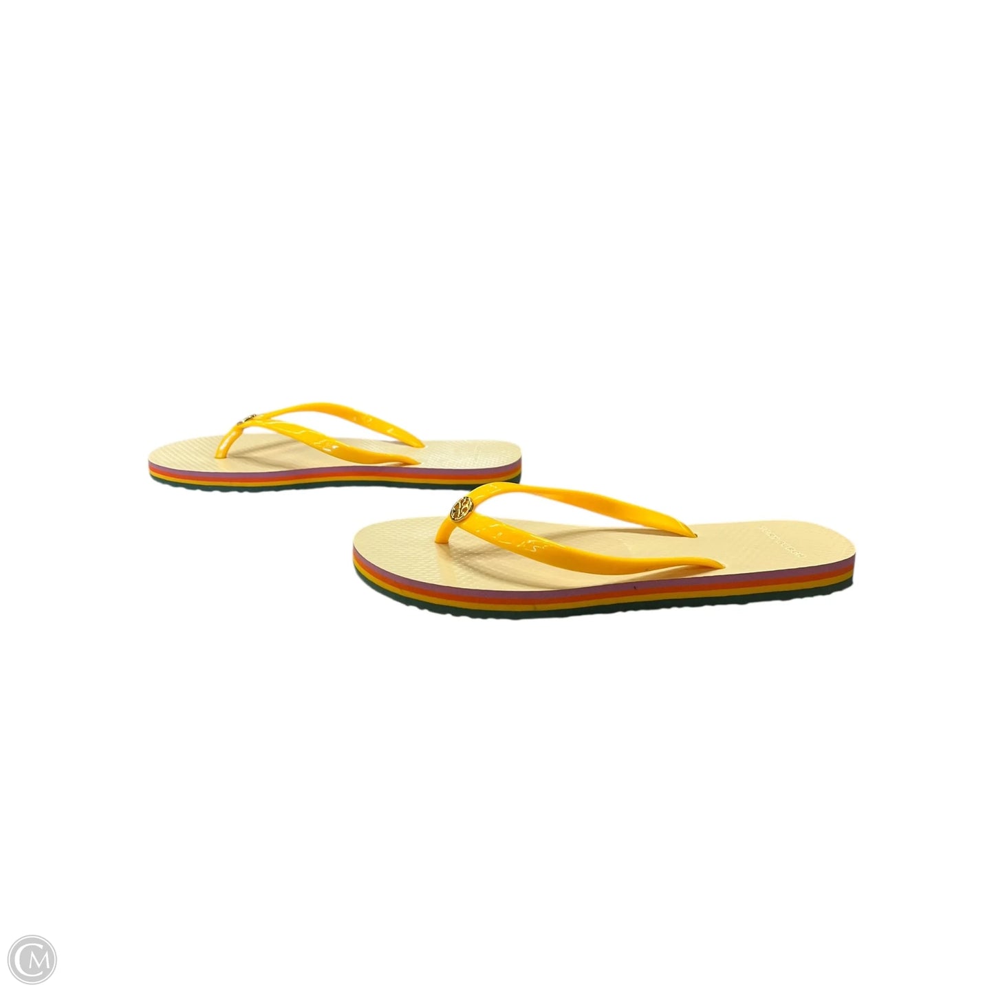 Sandals Designer By Tory Burch In Yellow, Size: 8