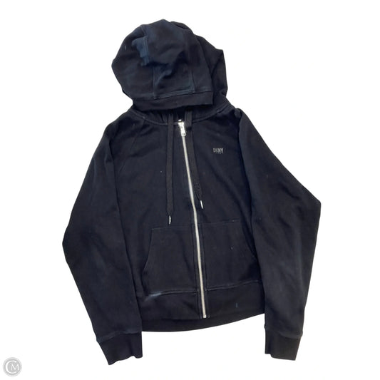Athletic Jacket By Dkny In Black, Size: M