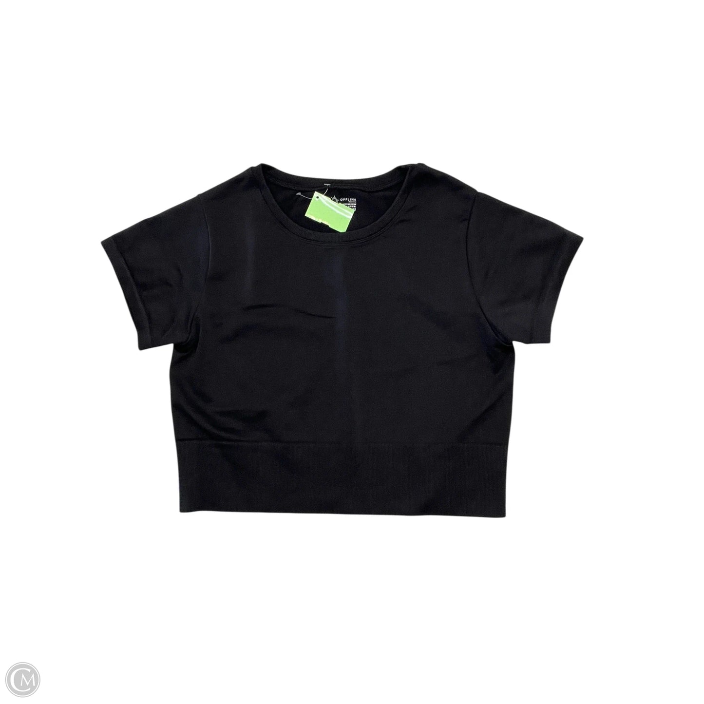 Athletic Top Short Sleeve By Offline By Aerie In Black, Size: Xl