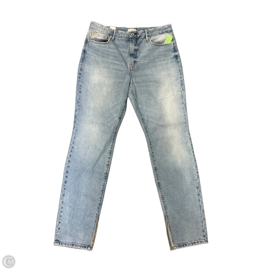 Jeans Straight By Good American In Blue Denim, Size: 14