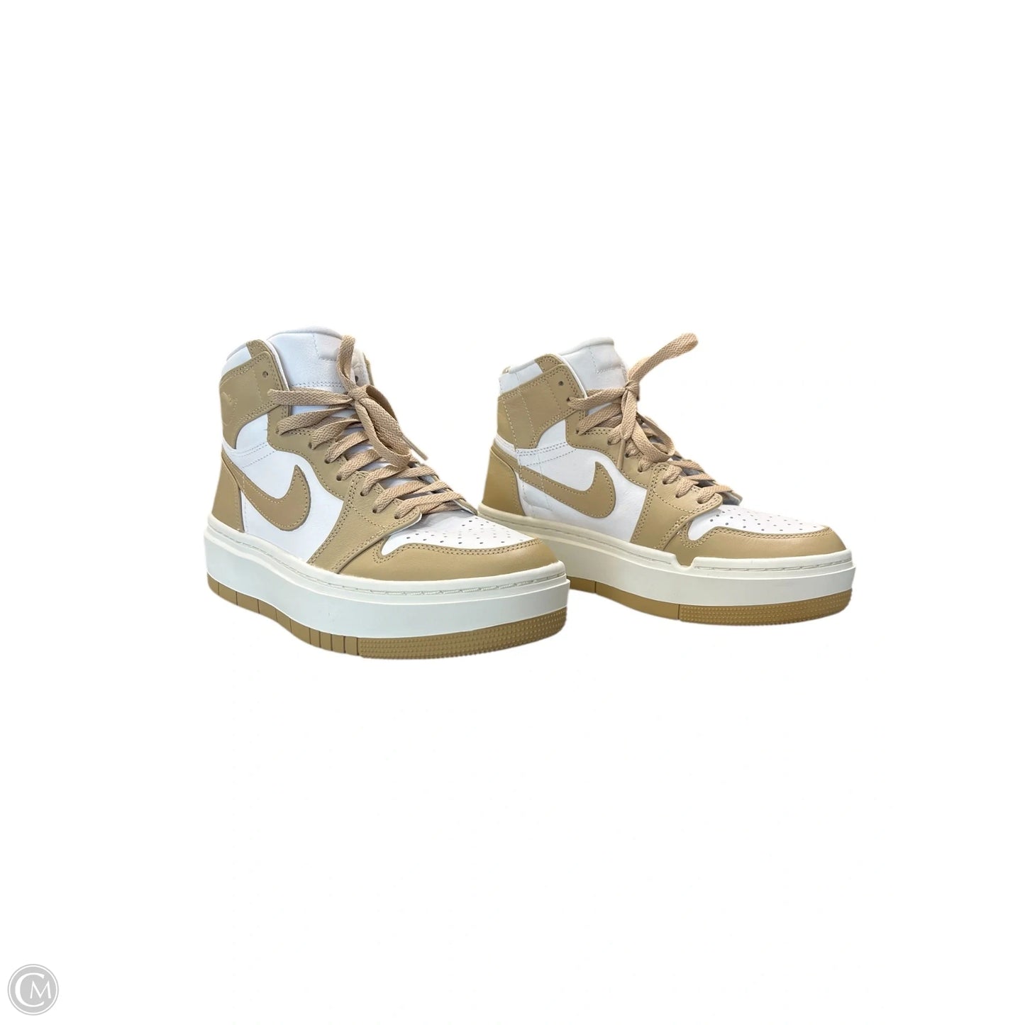 Shoes Sneakers By Nike In Brown & White, Size: 9