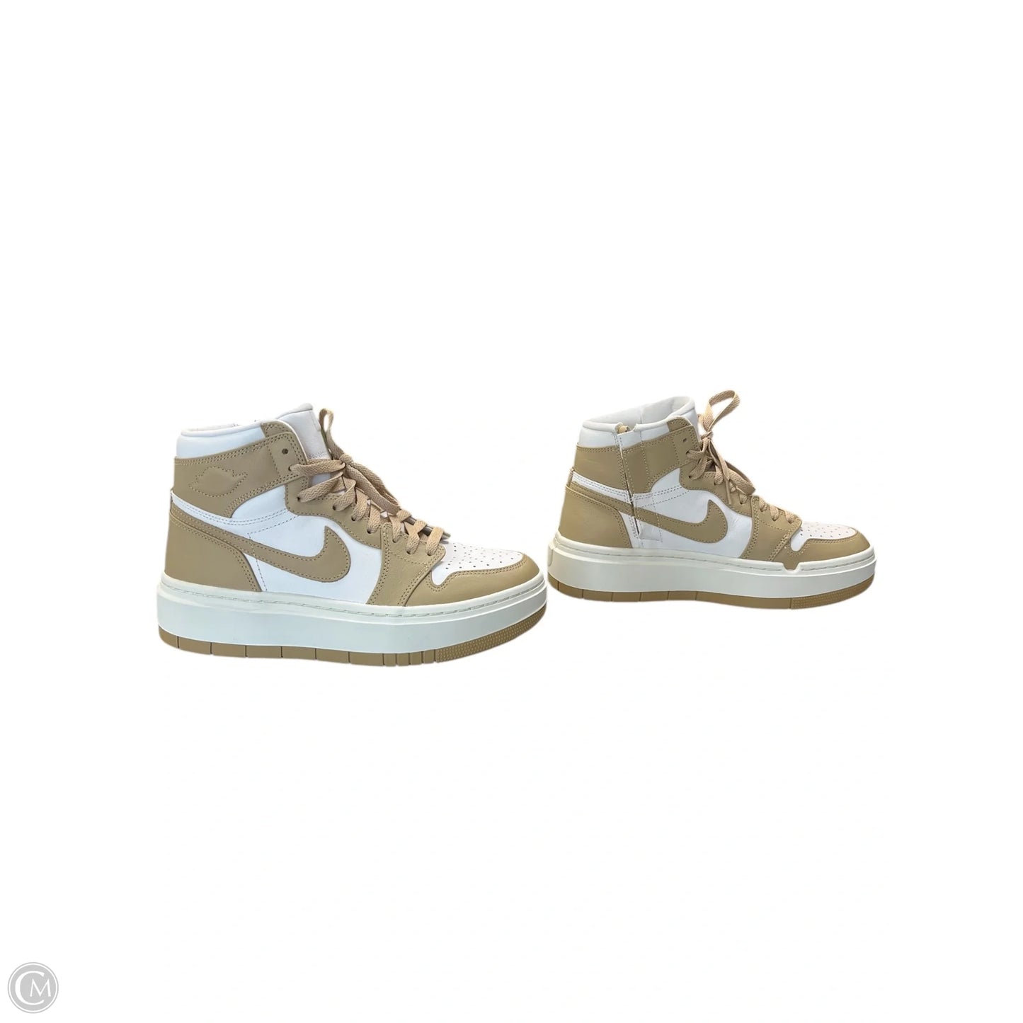 Shoes Sneakers By Nike In Brown & White, Size: 9