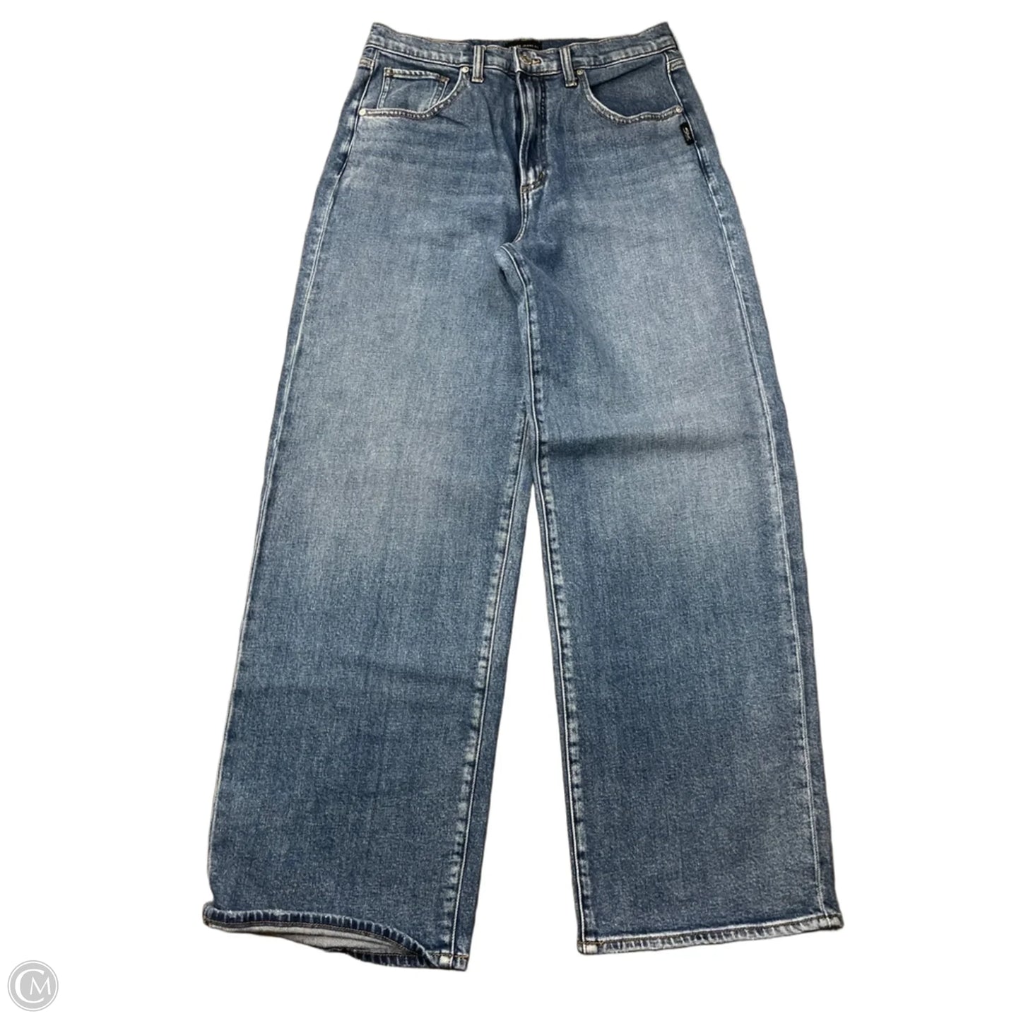 Jeans Wide Leg By Silver In Blue Denim, Size: 8