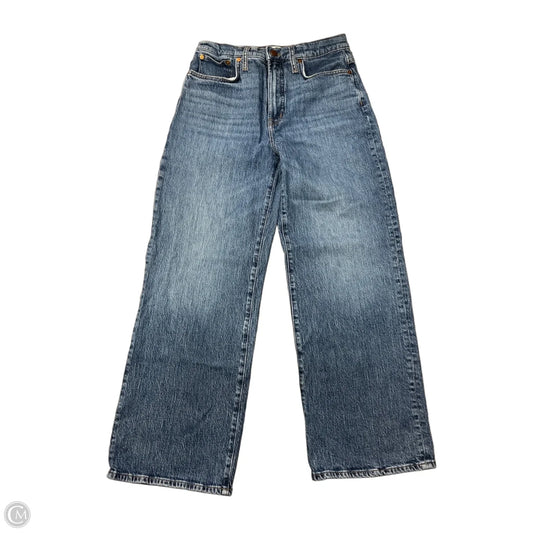 Jeans Wide Leg By Madewell In Blue Denim, Size: 10
