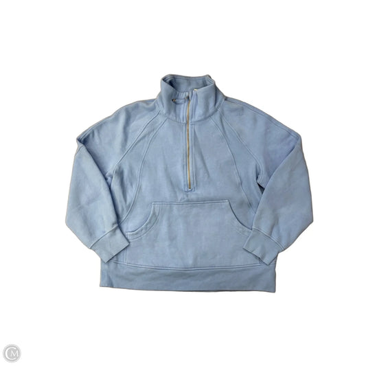 Athletic Sweatshirt Collar By Lululemon In Blue, Size: M