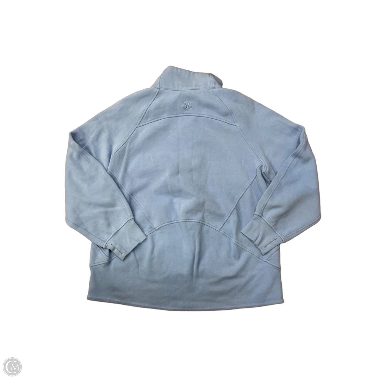 Athletic Sweatshirt Collar By Lululemon In Blue, Size: M