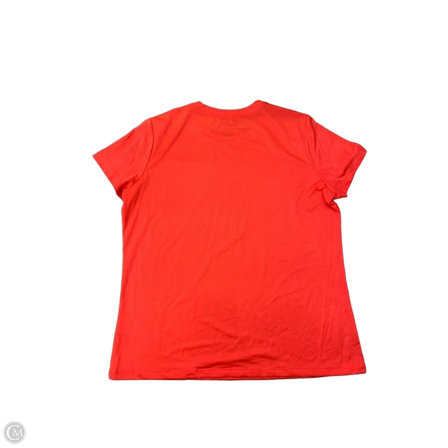 Athletic Top Short Sleeve By Nike Apparel In Orange, Size: Xl