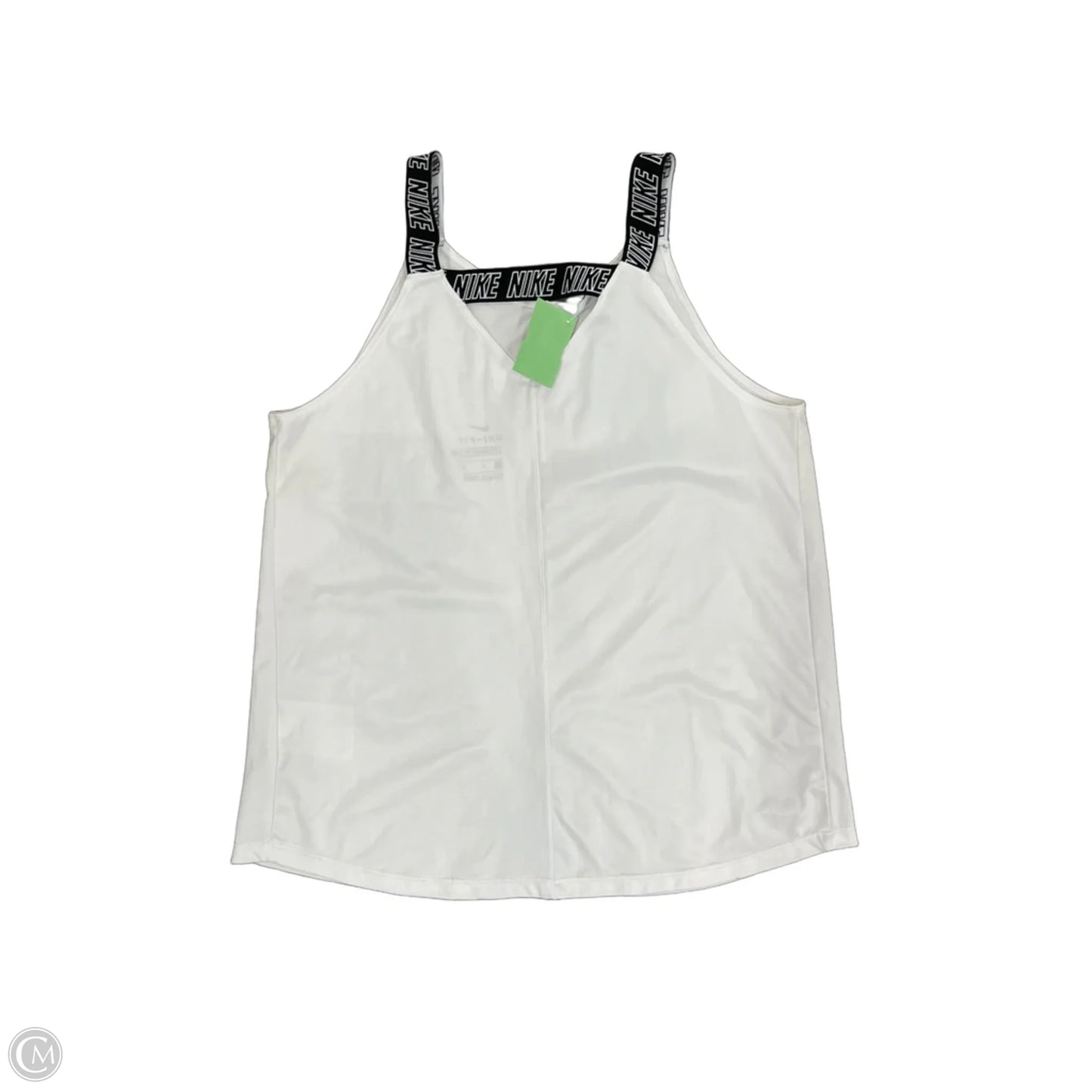 Athletic Tank Top By Nike Apparel In White, Size: L
