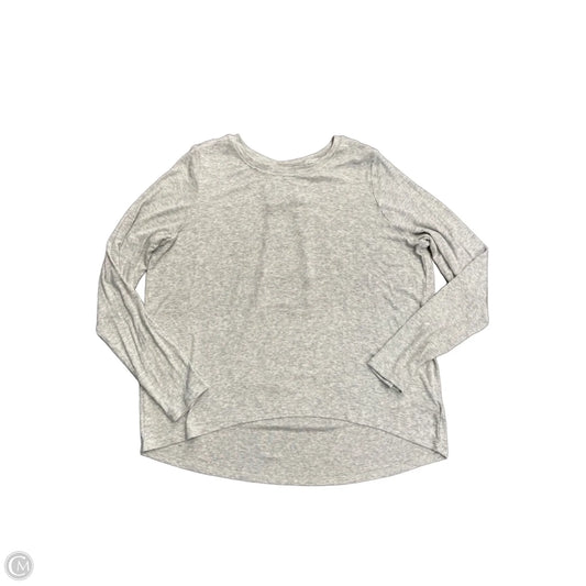 Athletic Top Long Sleeve Crewneck By Athleta In Grey, Size: S