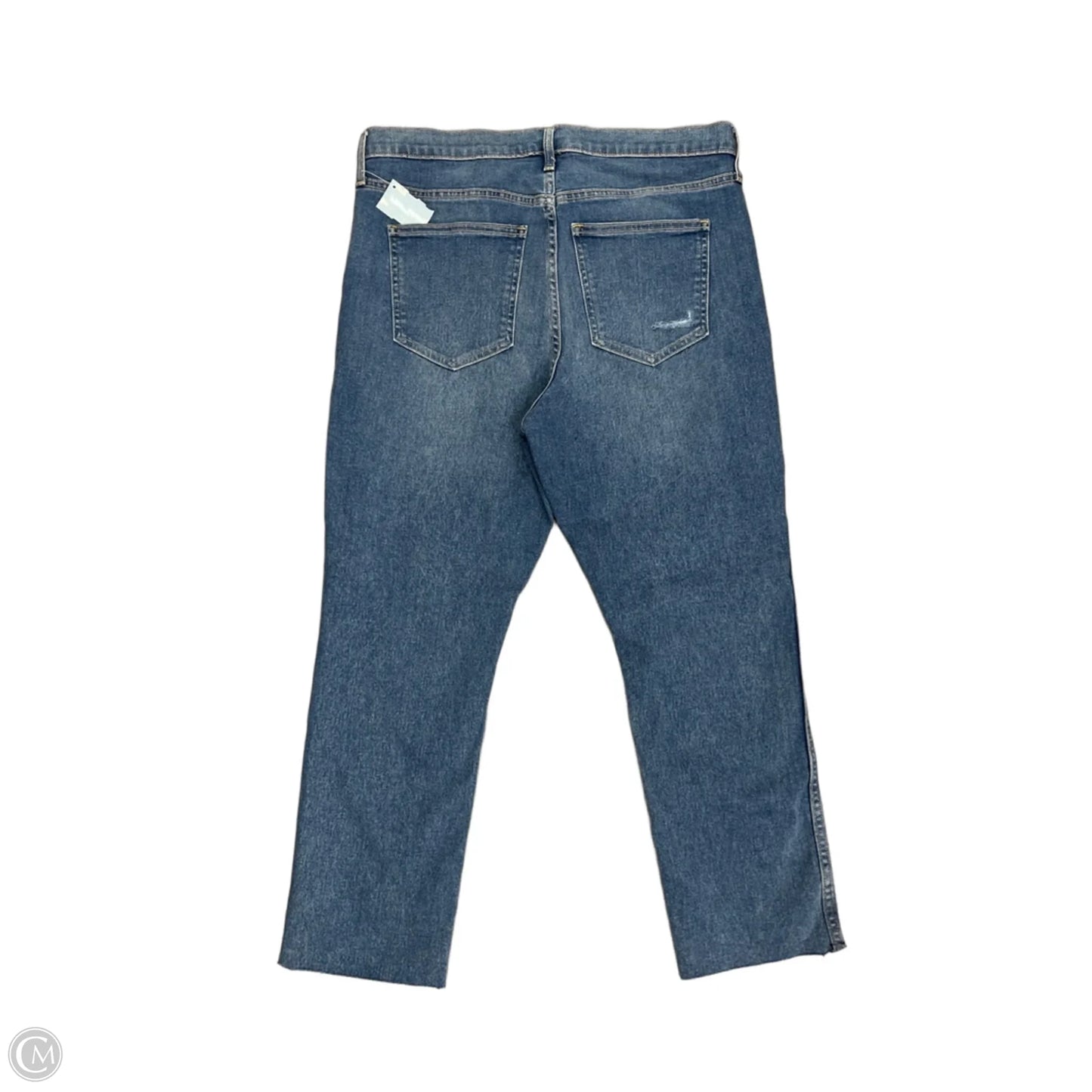 Jeans Straight By Gap In Blue Denim, Size: 14p