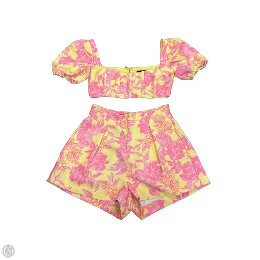 Shorts Set By White Fox In Yellow, Size: M