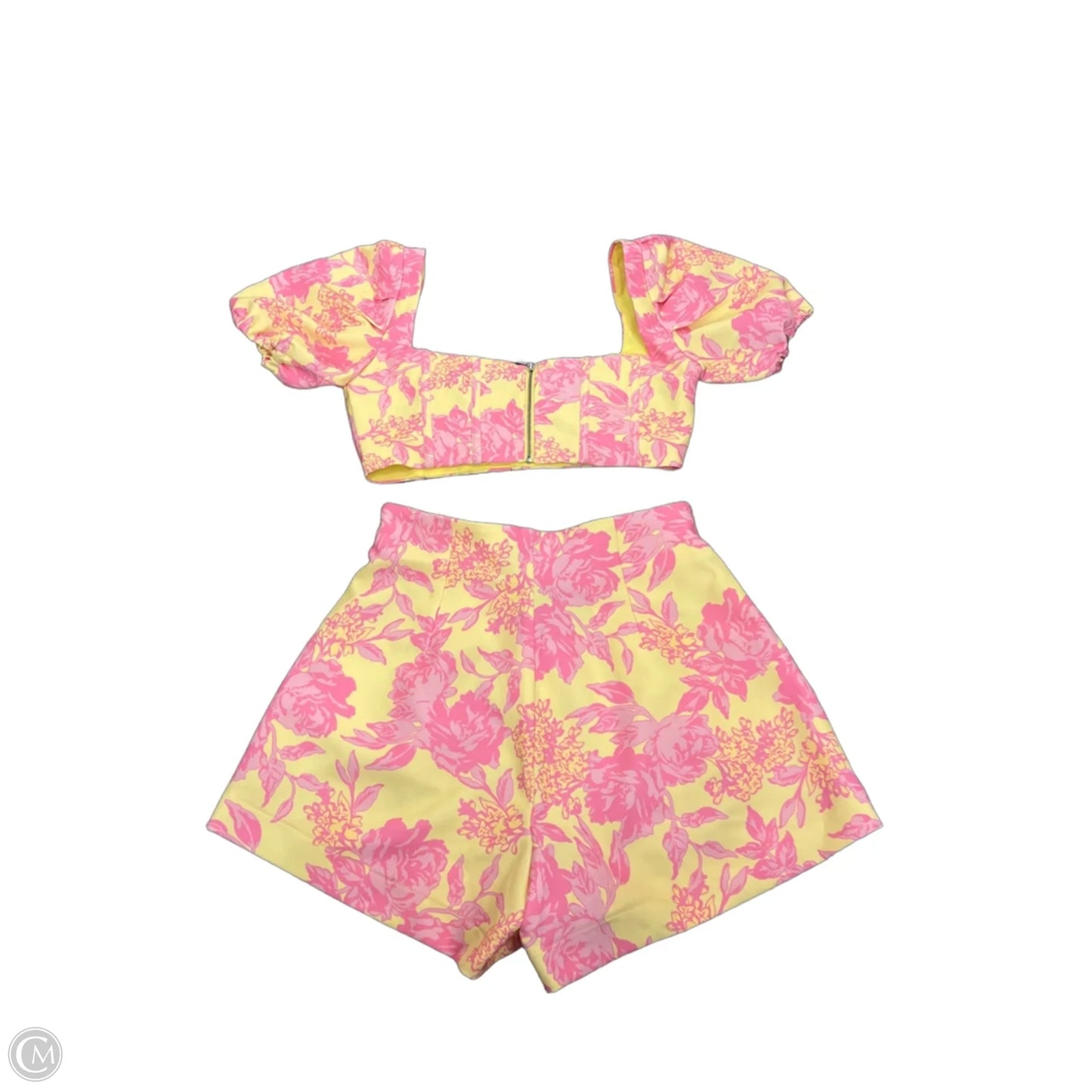 Shorts Set By White Fox In Yellow, Size: M