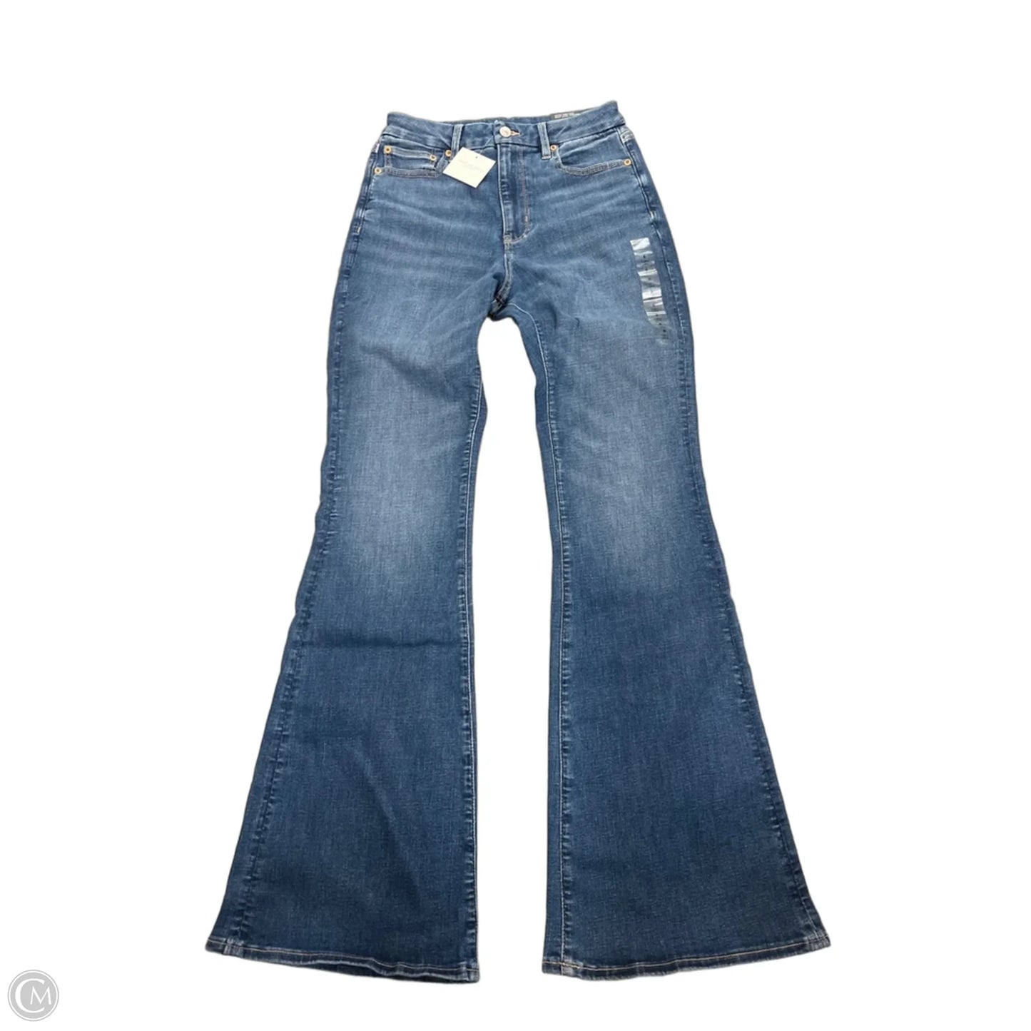 Jeans Flared By American Eagle In Blue Denim, Size: 6l