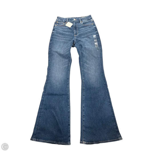 Jeans Flared By American Eagle In Blue Denim, Size: 6l