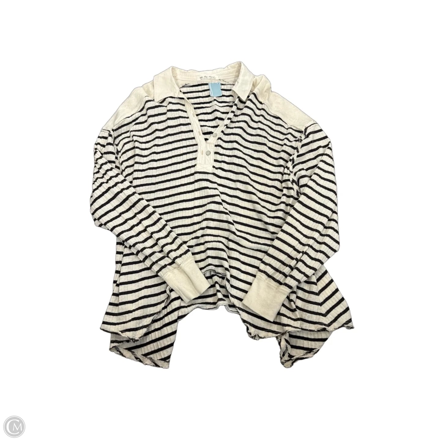 Top Long Sleeve By We The Free In Striped Pattern, Size: S