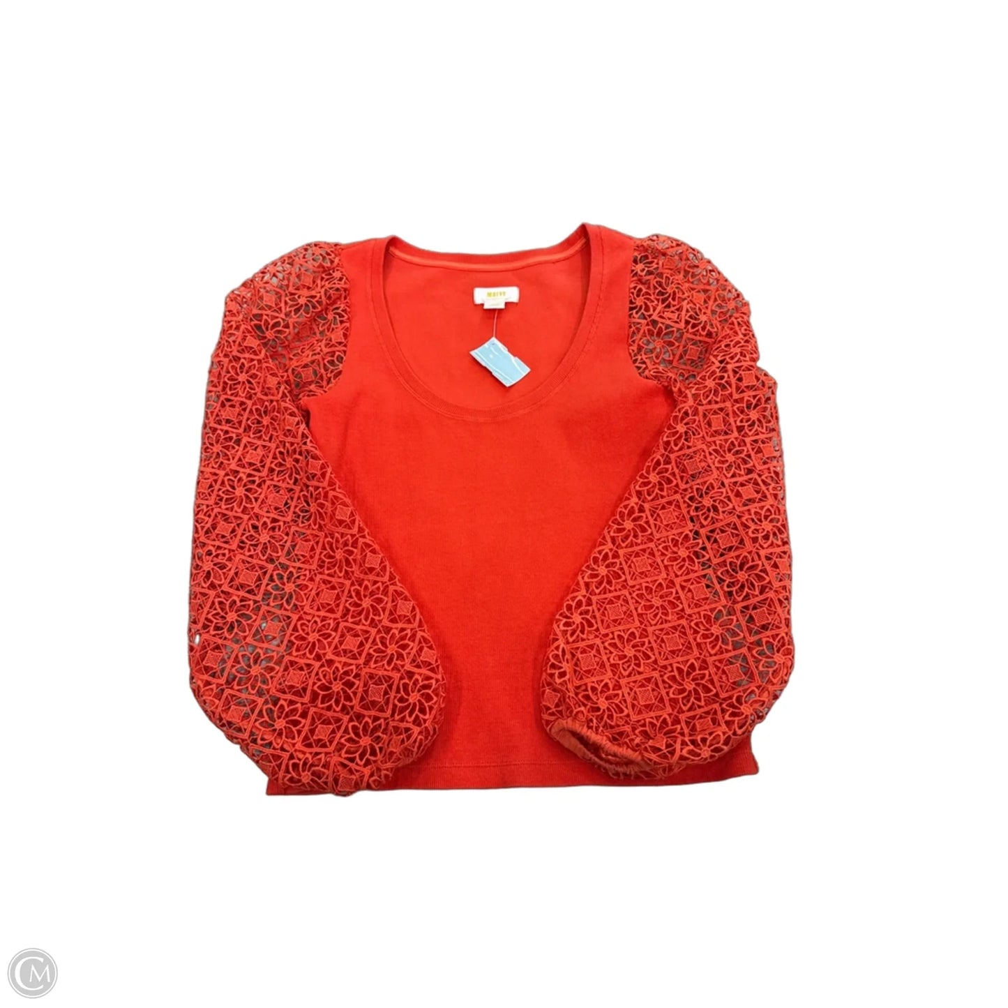 Top Long Sleeve By Maeve In Orange, Size: S