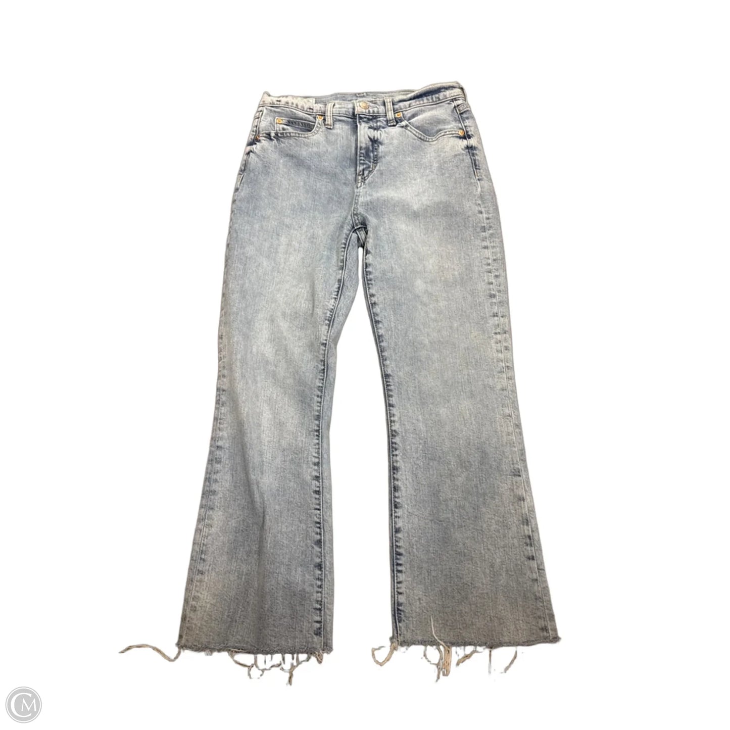 Jeans Cropped By Gap In Blue Denim, Size: 6p
