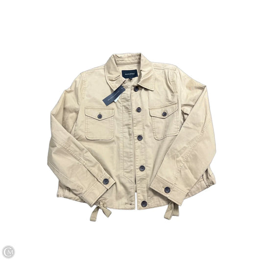 Jacket Moto By Banana Republic In Brown, Size: M