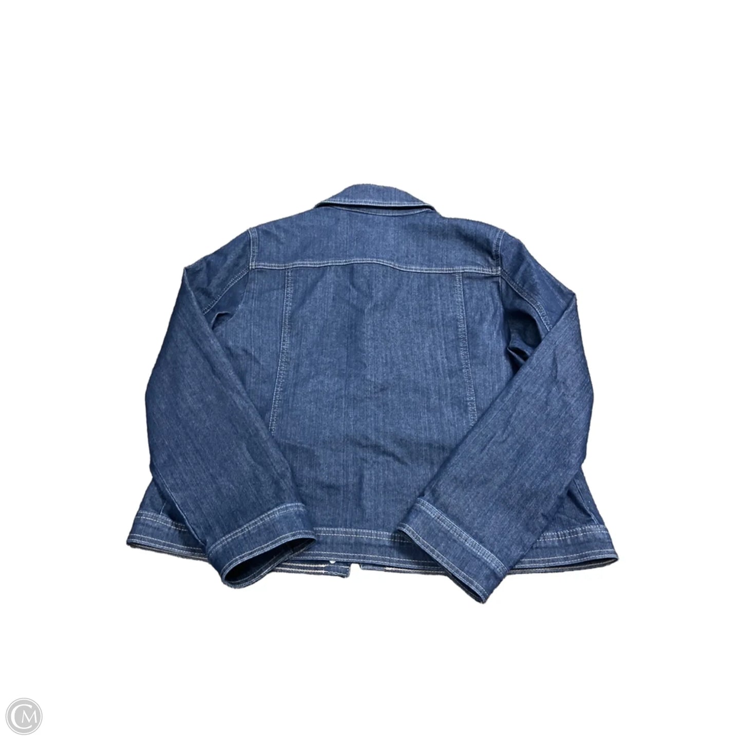 Jacket Denim By Chicos In Blue Denim, Size: L