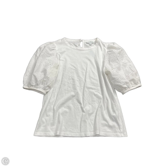 Blouse Short Sleeve By J. Crew In White, Size: S