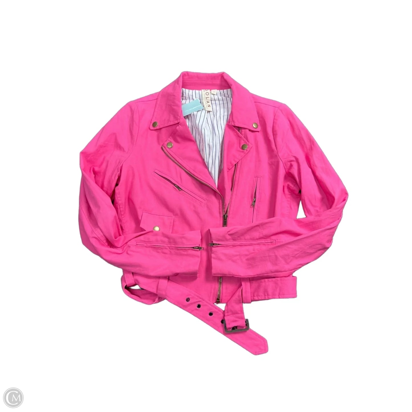 Jacket Moto By Dolan Left Coast In Pink, Size: M