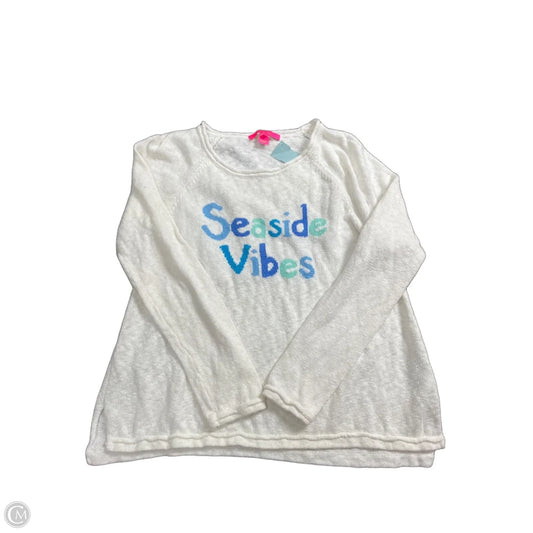 Top Long Sleeve Designer By Lilly Pulitzer In White, Size: L