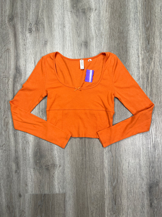 Orange Top Long Sleeve La Hearts, Size S