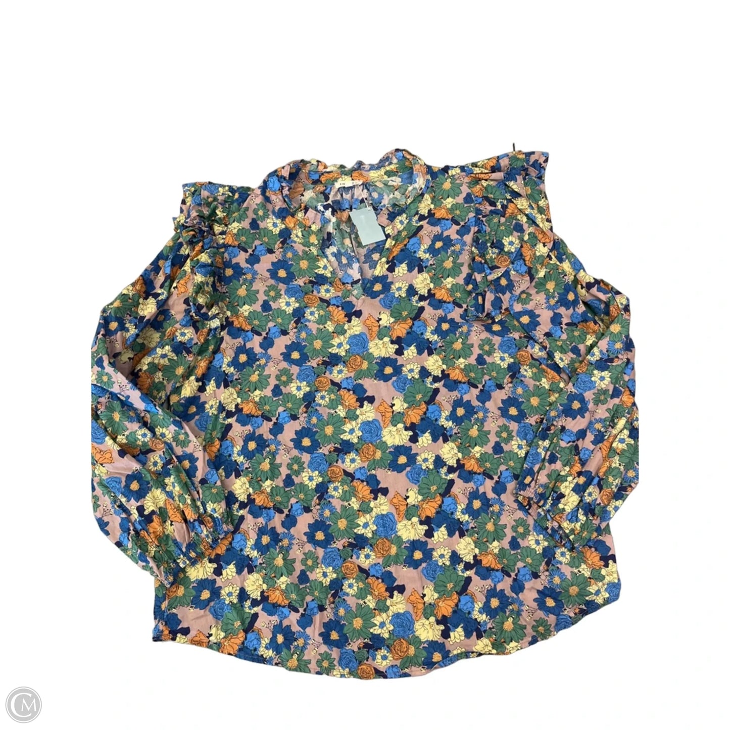 Blouse Sleeveless By Jodifl In Floral Print, Size: L